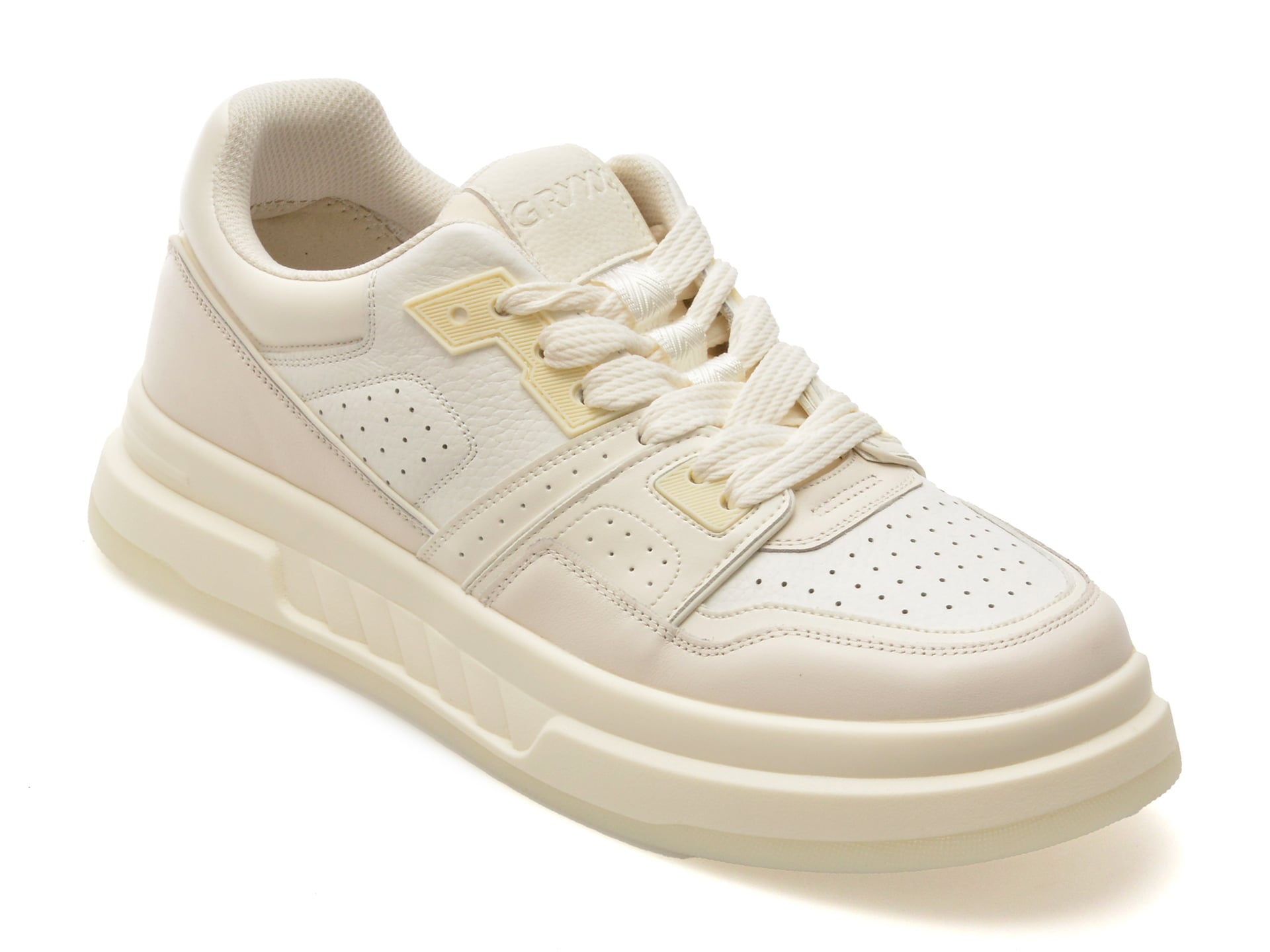 Pantofi sport GRYXX albi, 2987, din piele naturala