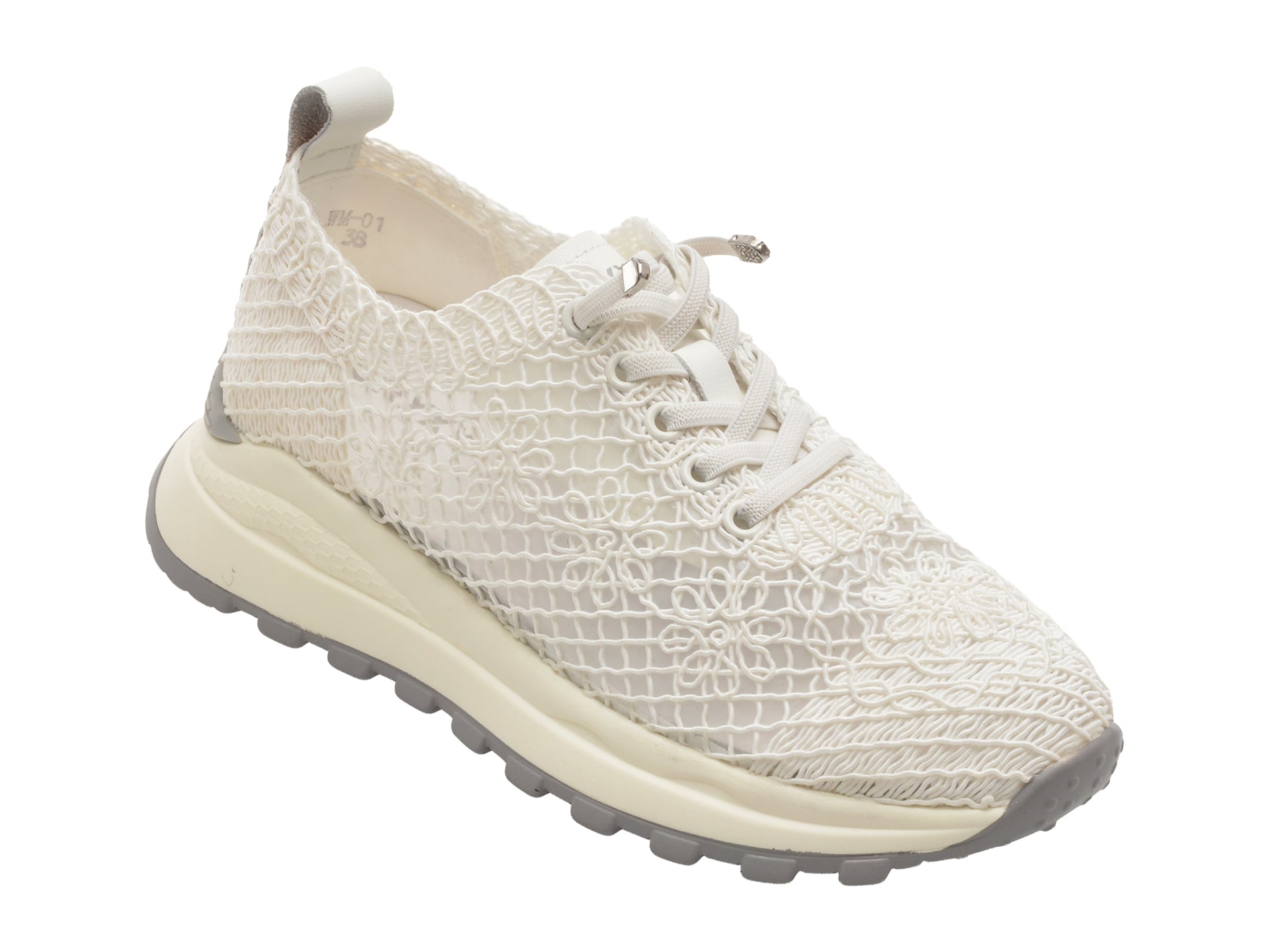 Pantofi sport GRYXX albi, WM01, din material textil