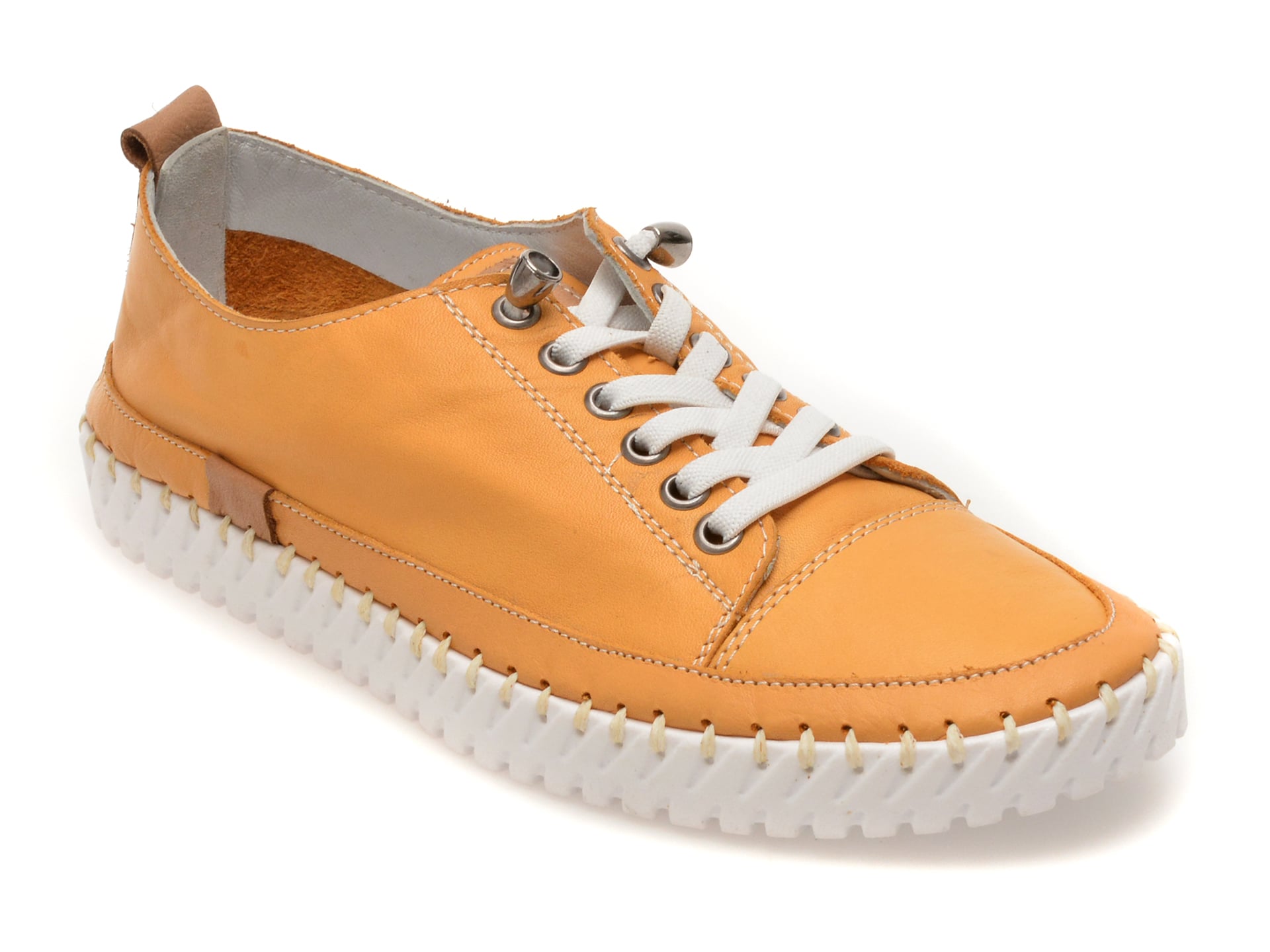 Pantofi sport GRYXX galbeni, EV2898, din piele naturala