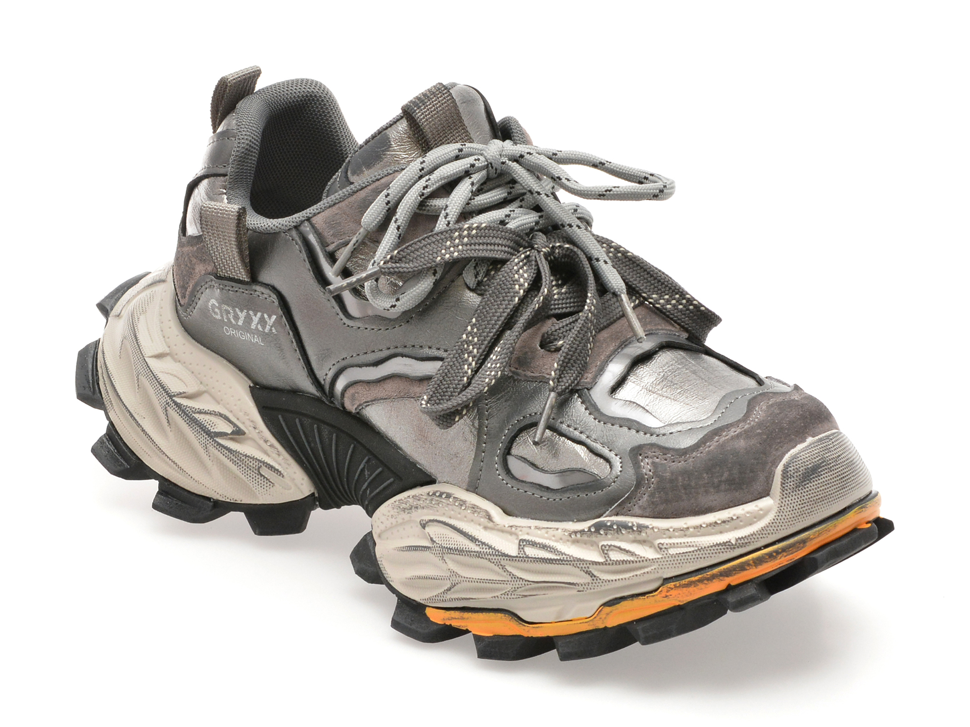 Pantofi sport GRYXX gri, 10165, din piele naturala