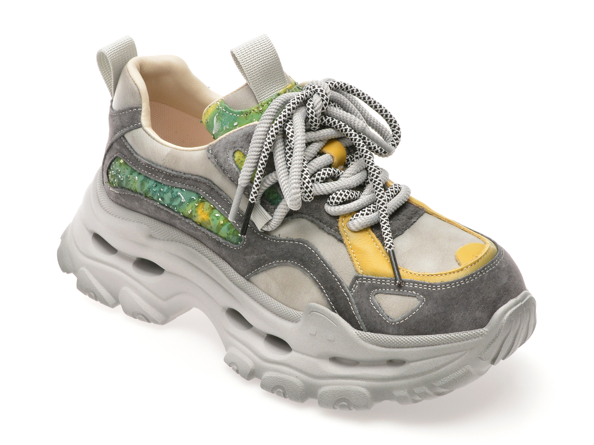 Pantofi sport GRYXX gri, 2923, din piele naturala