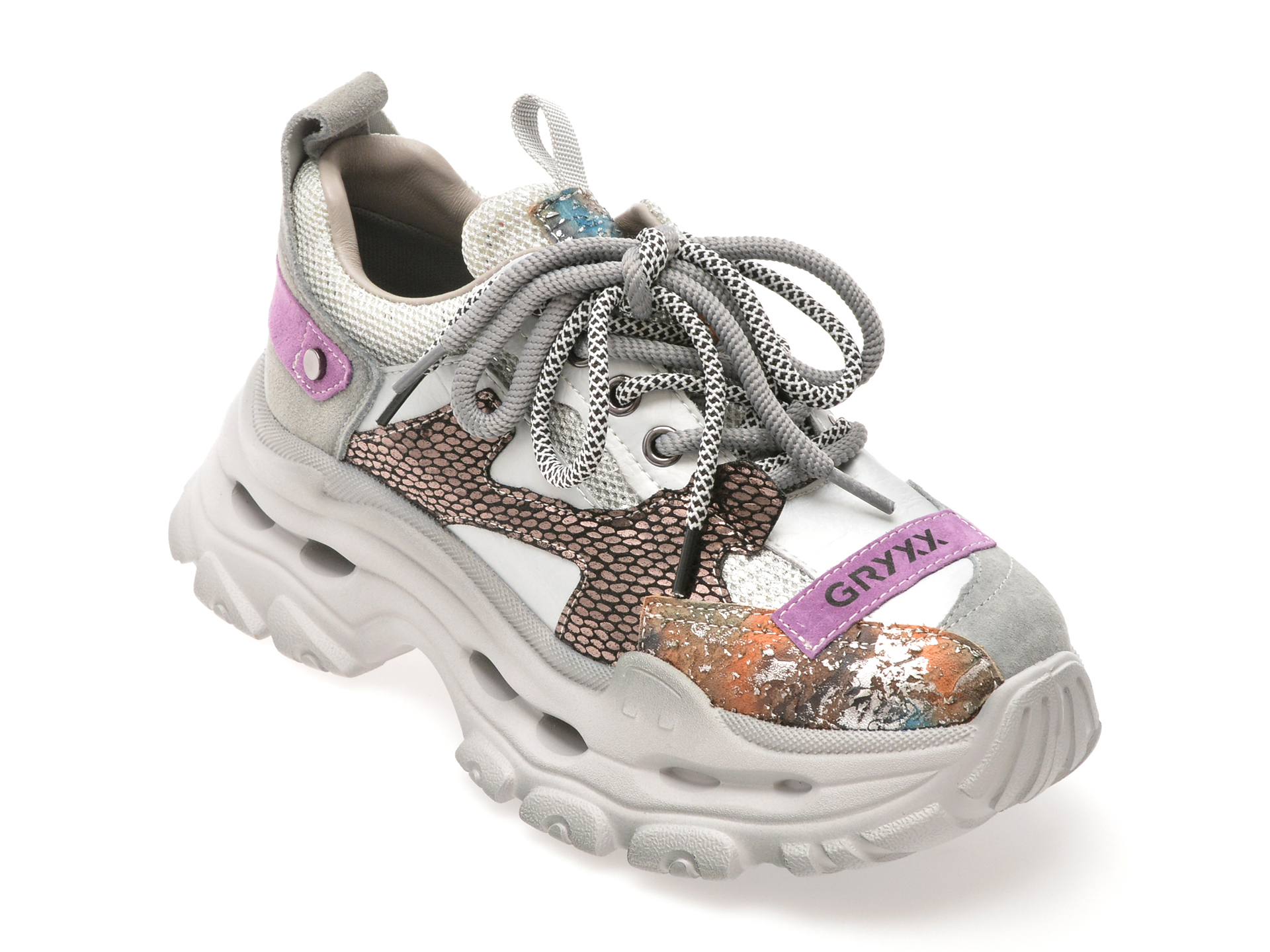 Pantofi sport GRYXX gri, 2926, din piele naturala