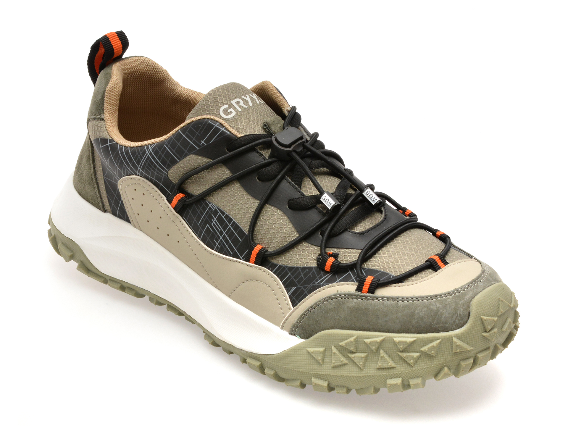 Pantofi sport GRYXX kaki, 95502, din material textil