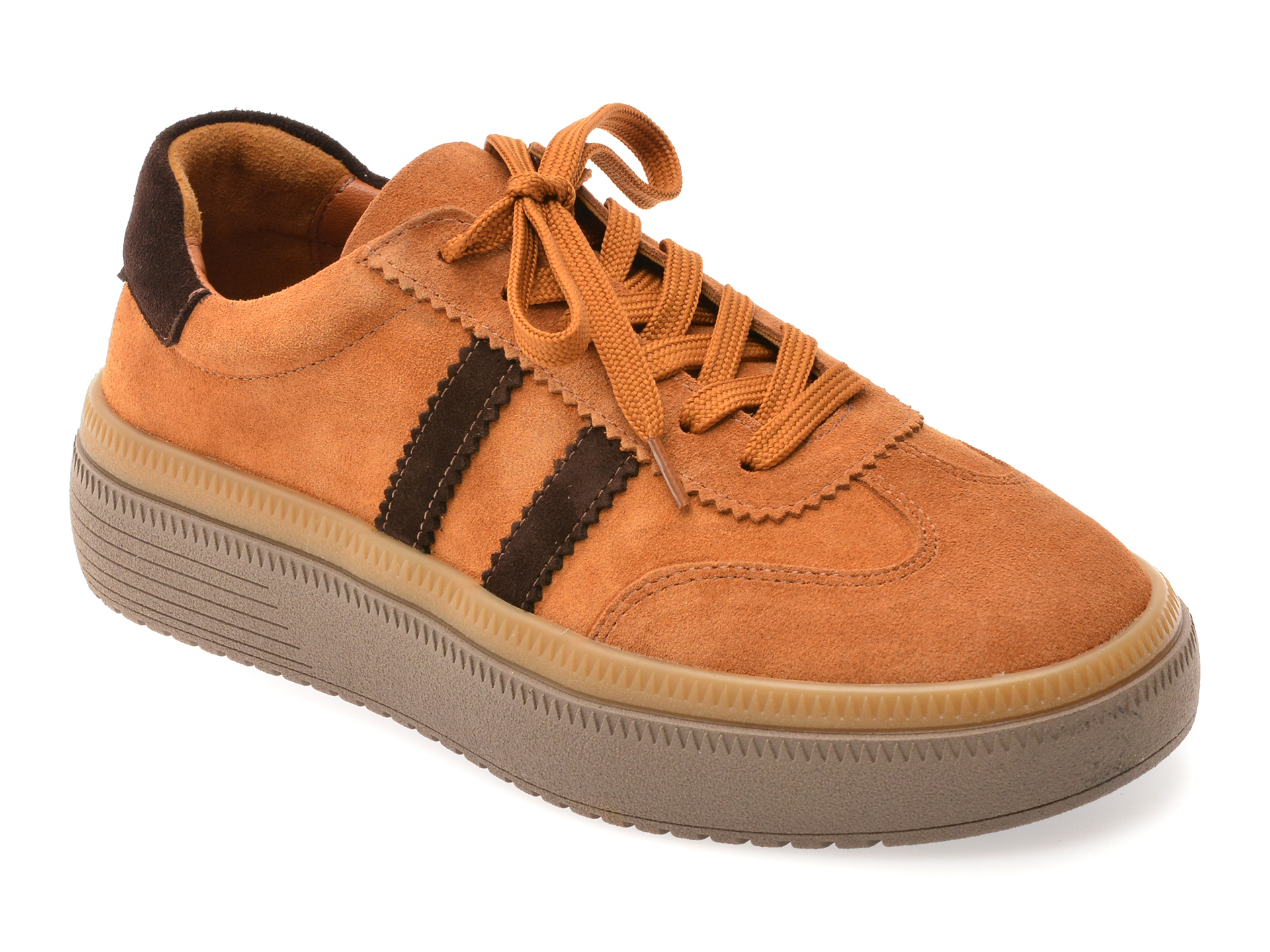 Pantofi sport GRYXX maro, BL5754, din piele intoarsa