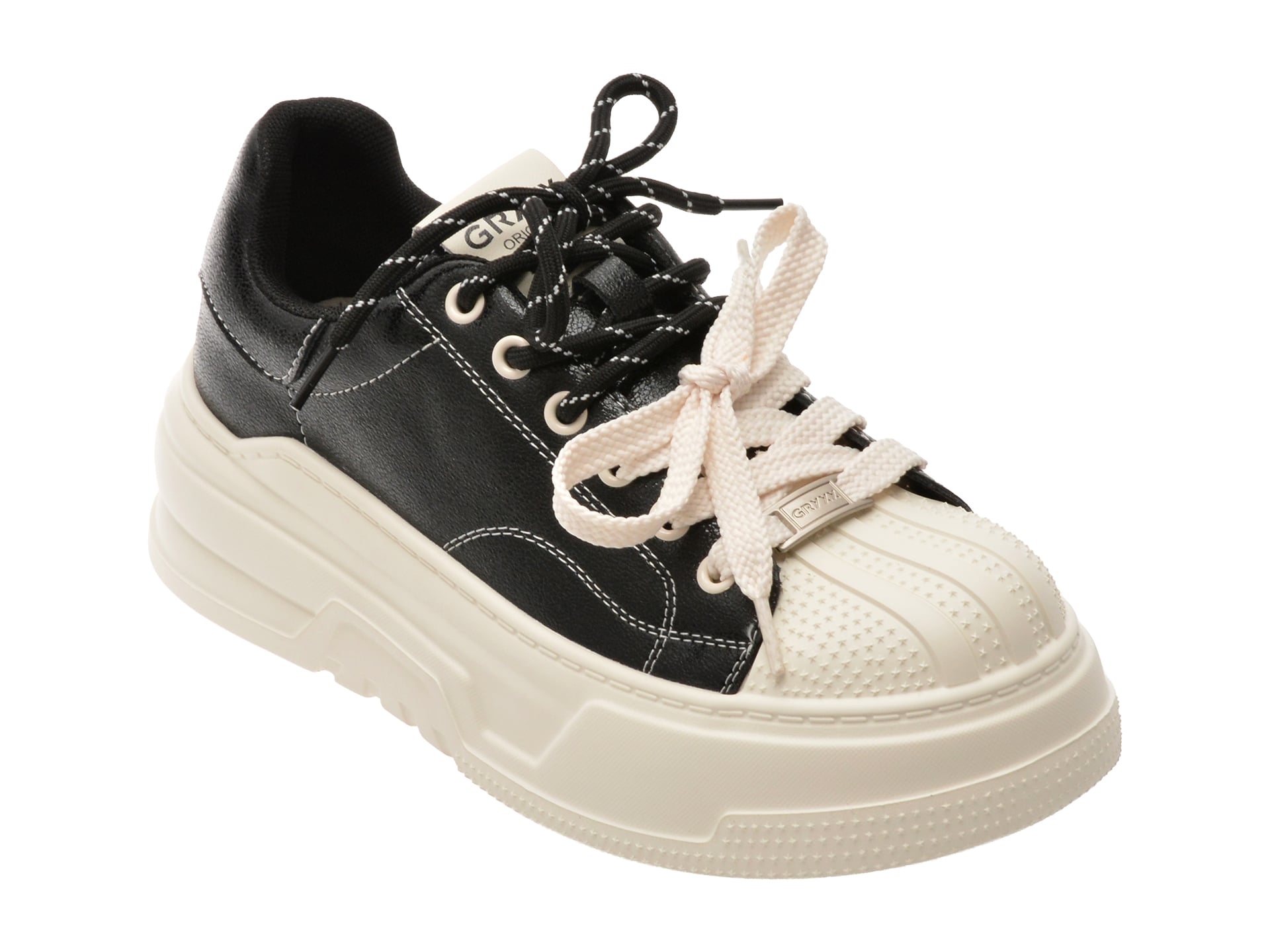 Pantofi sport GRYXX negri, 1015, din piele naturala