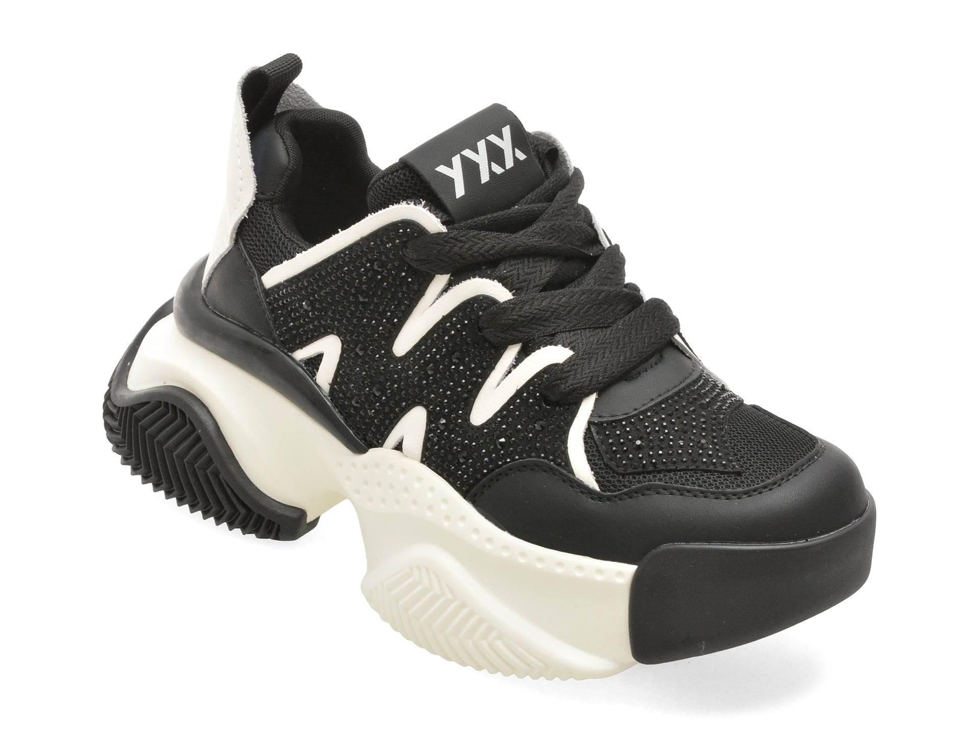 Pantofi sport GRYXX negri, 230918, din piele naturala