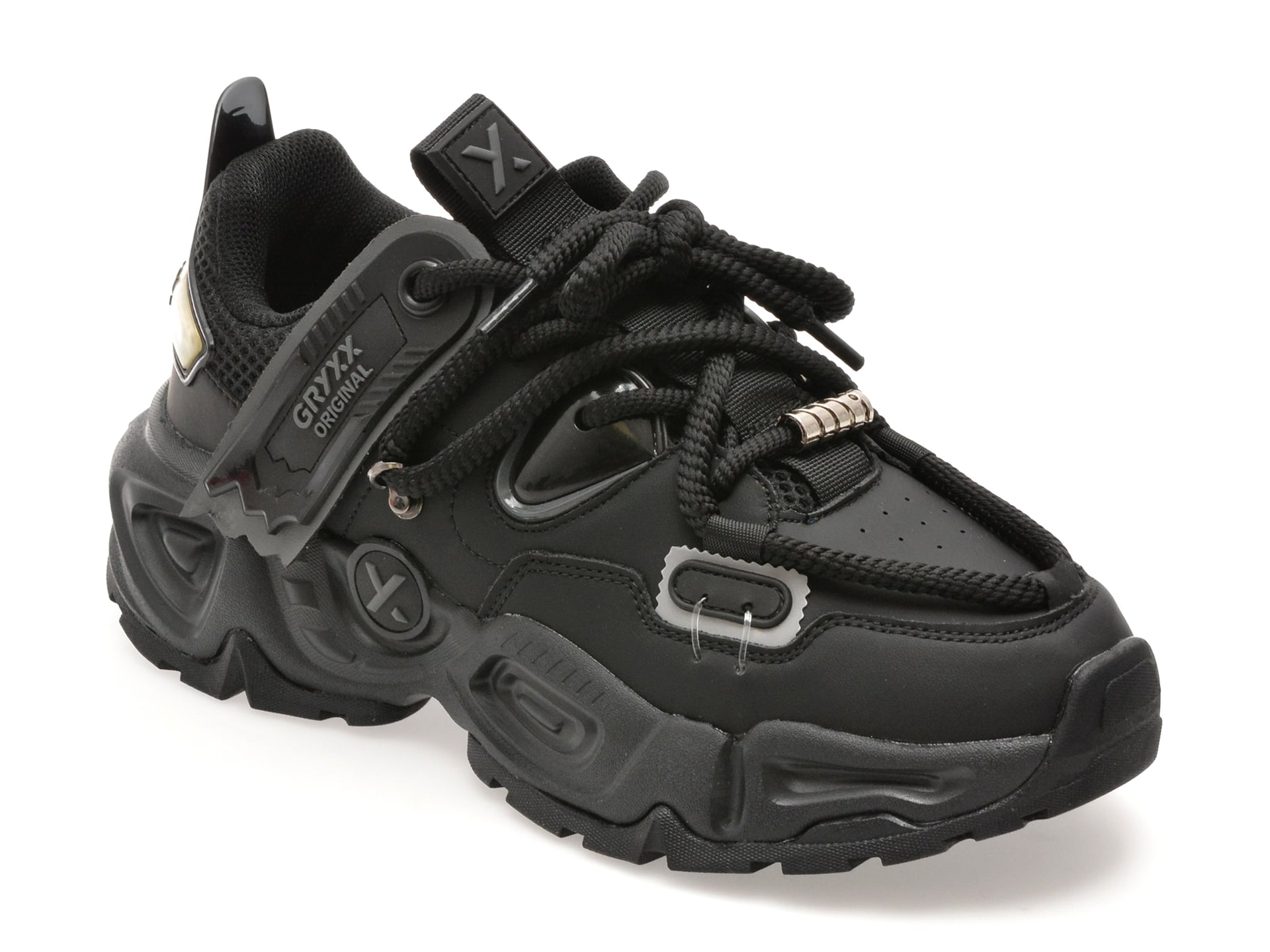 Pantofi sport GRYXX negri, 25050, din material textil