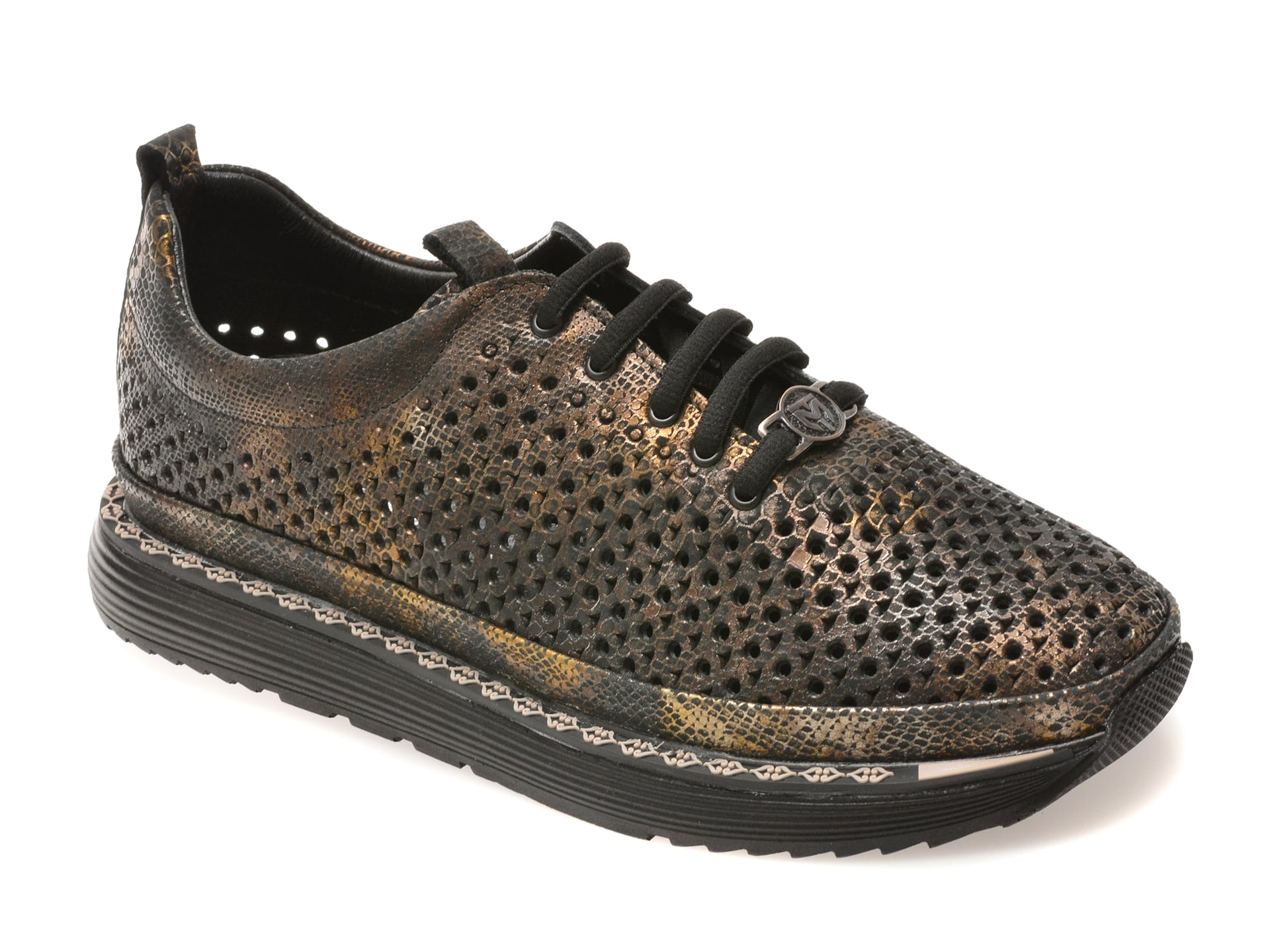 Pantofi sport GRYXX negri, 251YZ73, din piele naturala