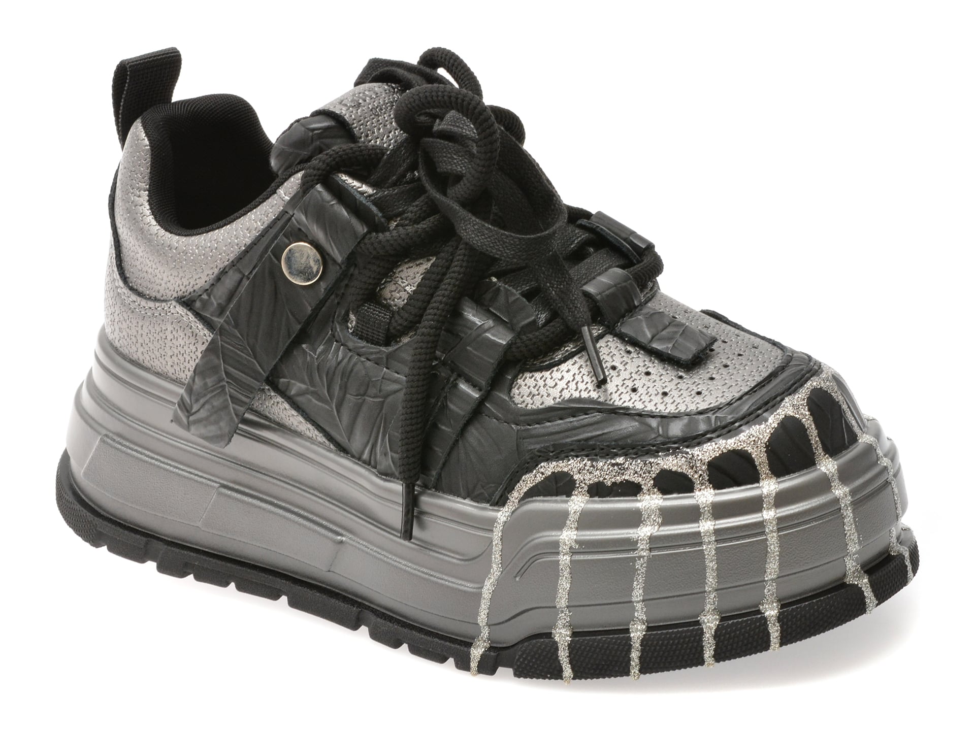 Pantofi sport GRYXX negri, 3201, din piele naturala