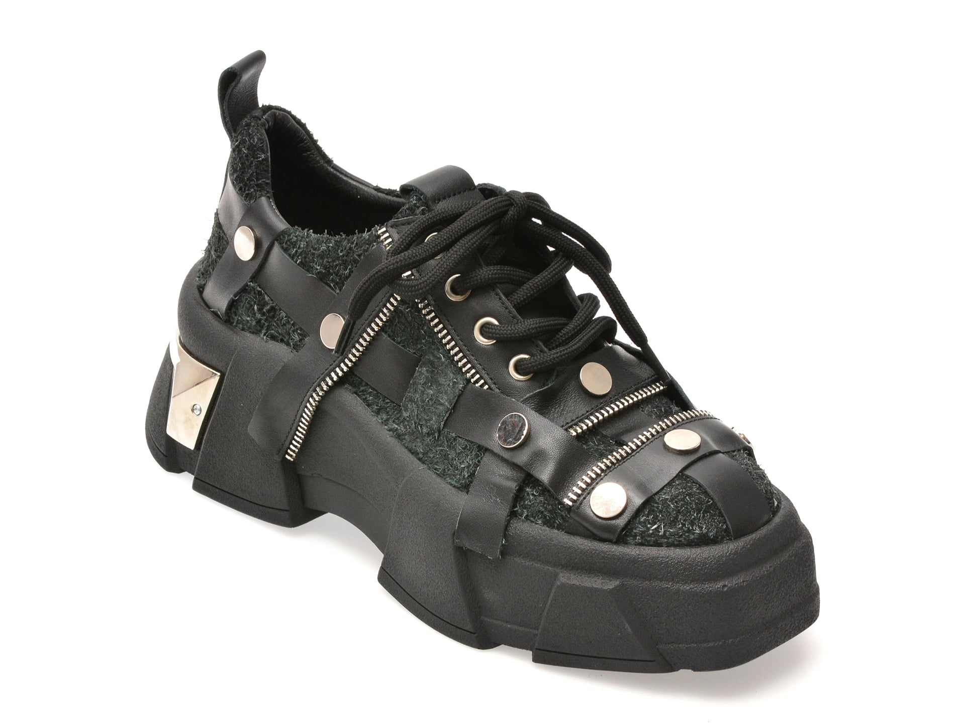 Pantofi sport GRYXX negri, 431031, din piele naturala
