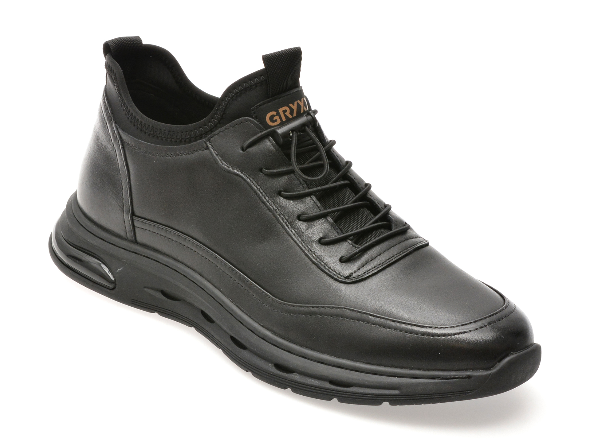 Pantofi sport GRYXX negri, 58617, din piele naturala