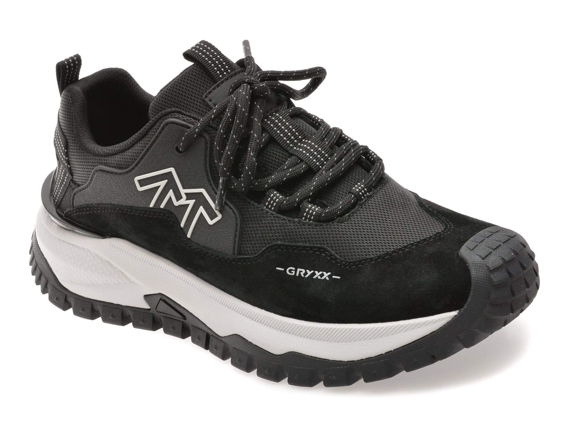 Pantofi sport GRYXX negri, 5901, din piele naturala