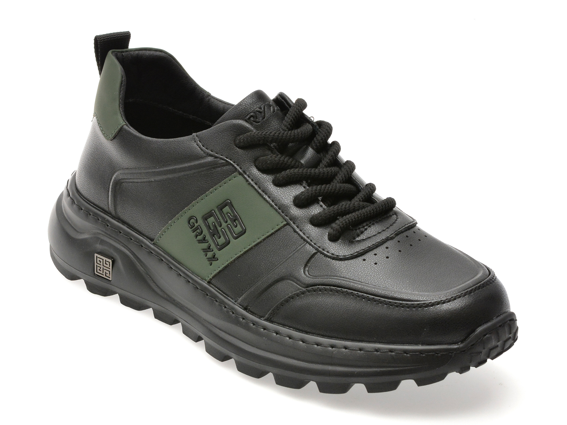 Pantofi sport GRYXX negri, 61915, din piele naturala