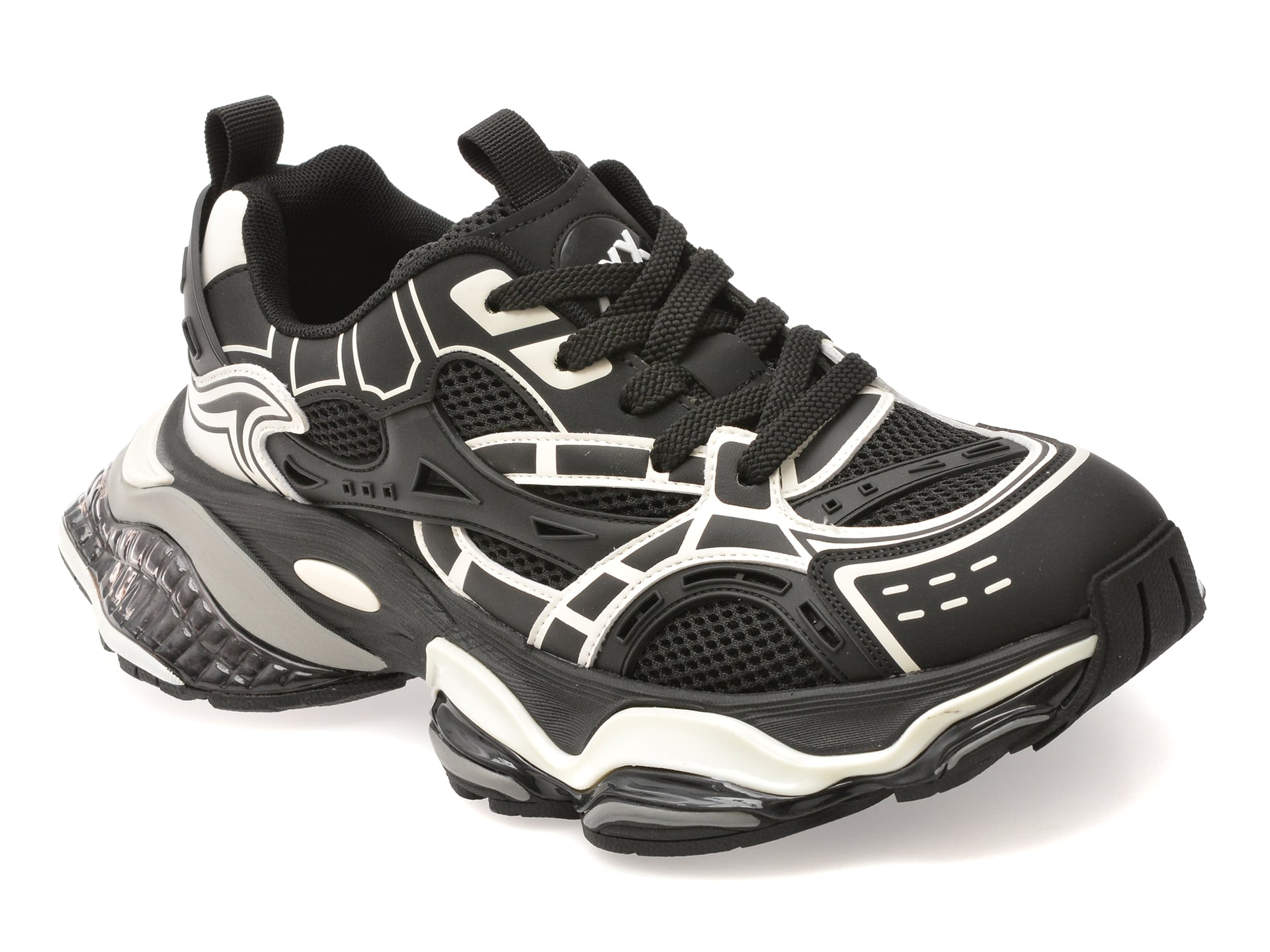 Pantofi sport GRYXX negri, 66601, din material textil
