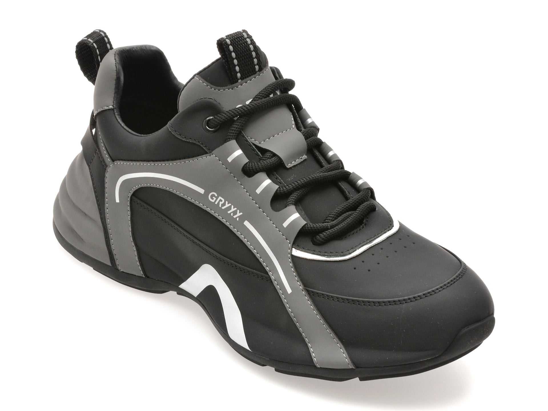 Pantofi sport GRYXX negri, 917063, din piele naturala