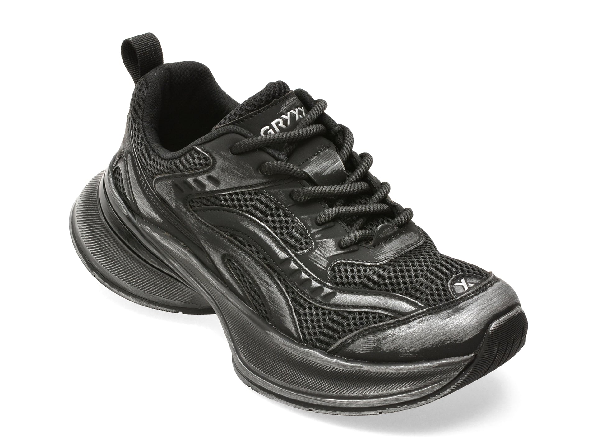 Pantofi sport GRYXX negri, 9287, din material textil