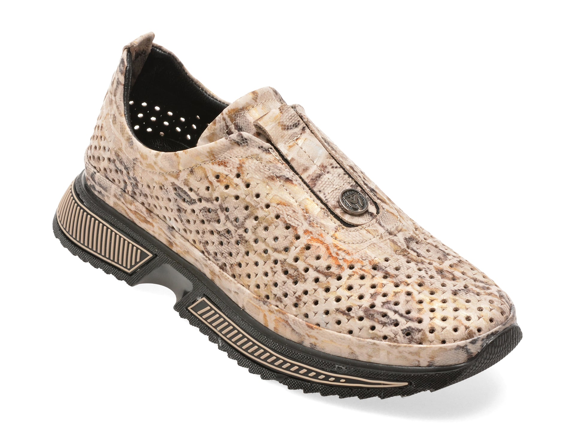 Pantofi sport IMAGE gri, 251YZ77, din piele naturala