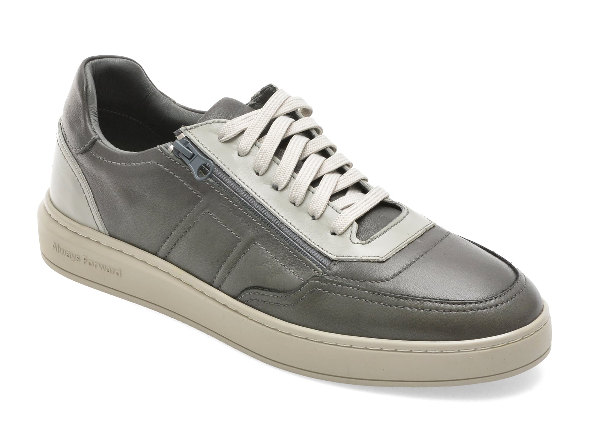 Pantofi sport MARCO BUFFON gri, BF1200, din piele naturala