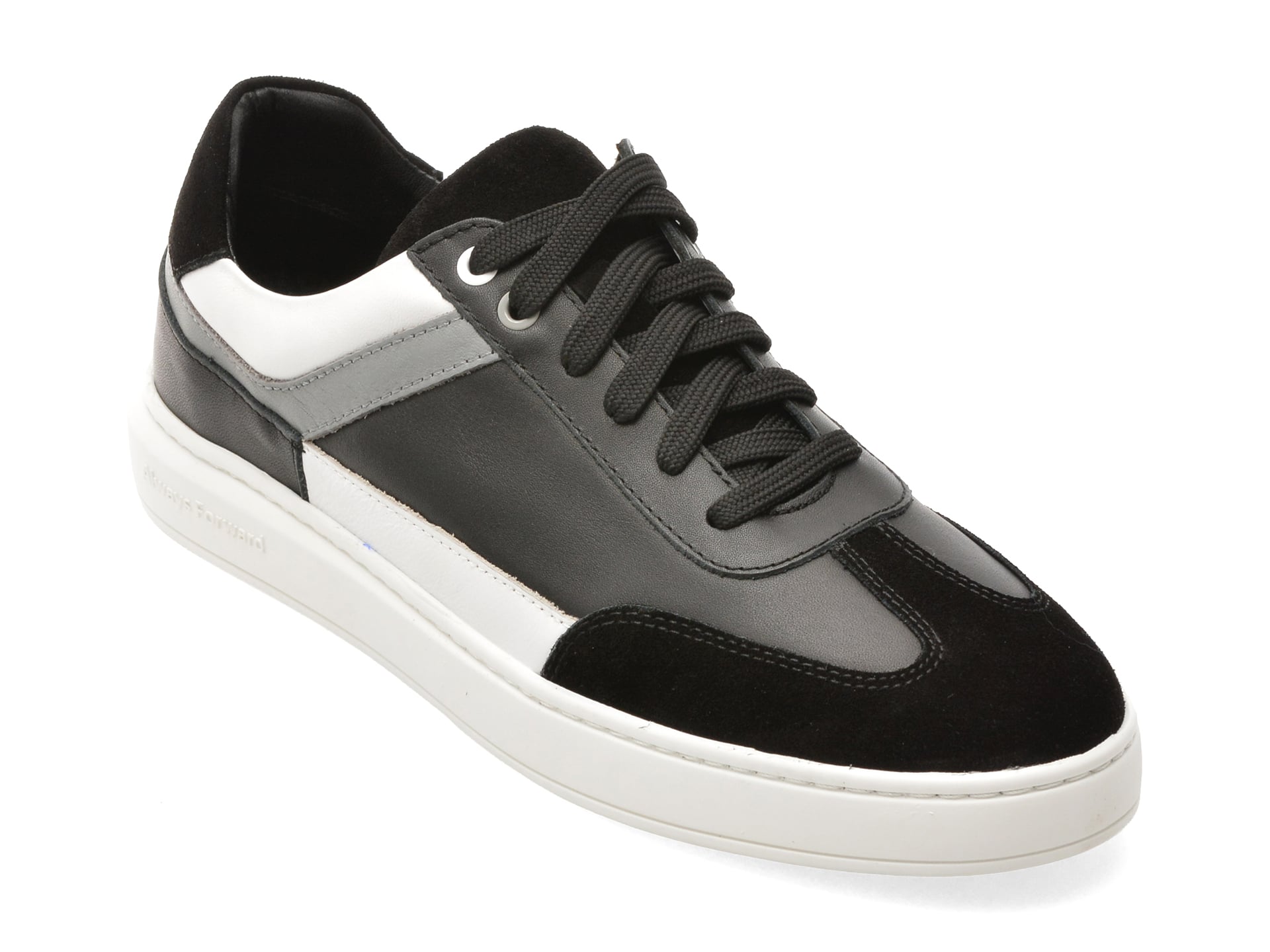 Pantofi sport MARCO BUFFON negri, BF1030, din piele naturala