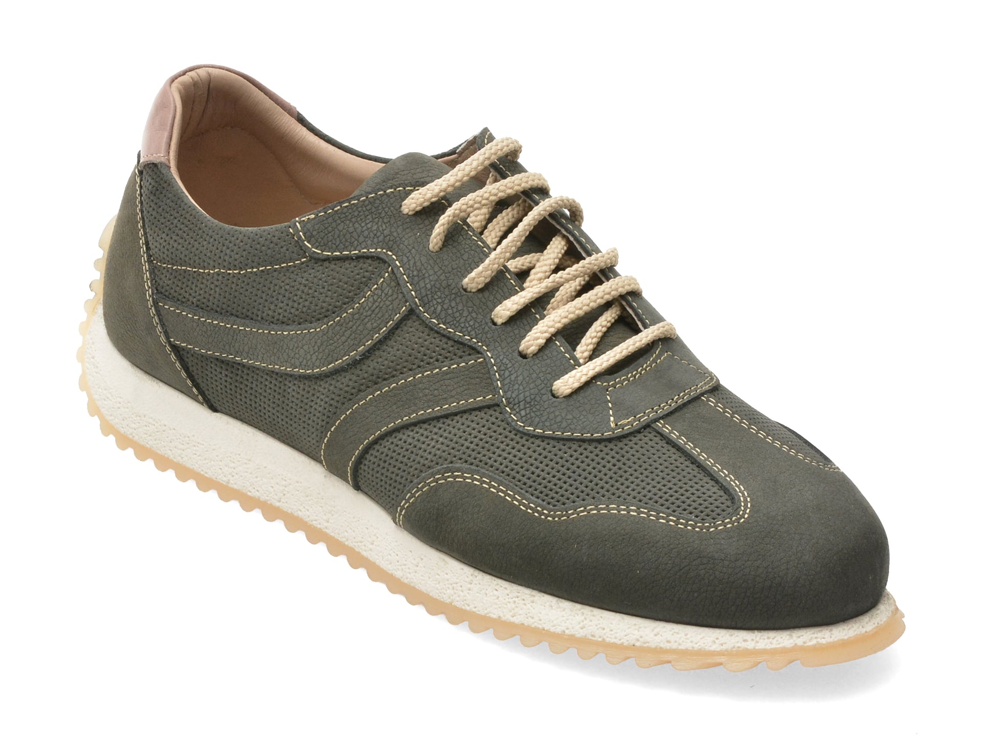 Pantofi sport OTTER gri, G202, din nabuc