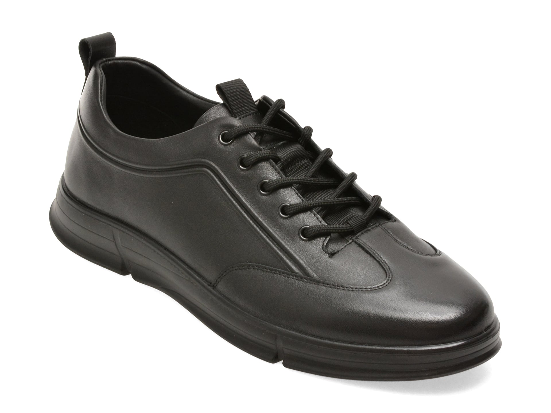 Pantofi sport OTTER negri, 651912, din piele naturala