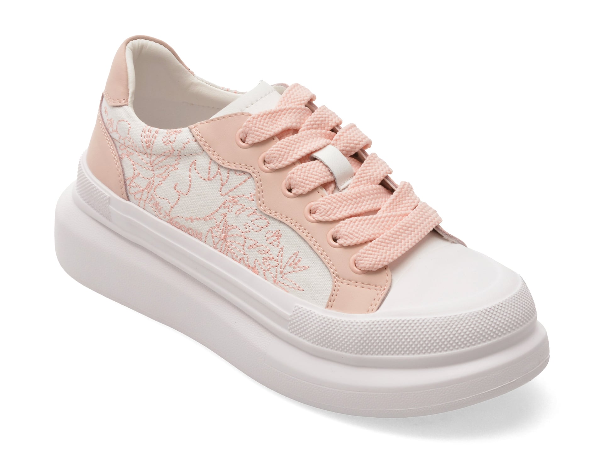 Pantofi sport PASS COLLECTION albi, SL60008, din material textil