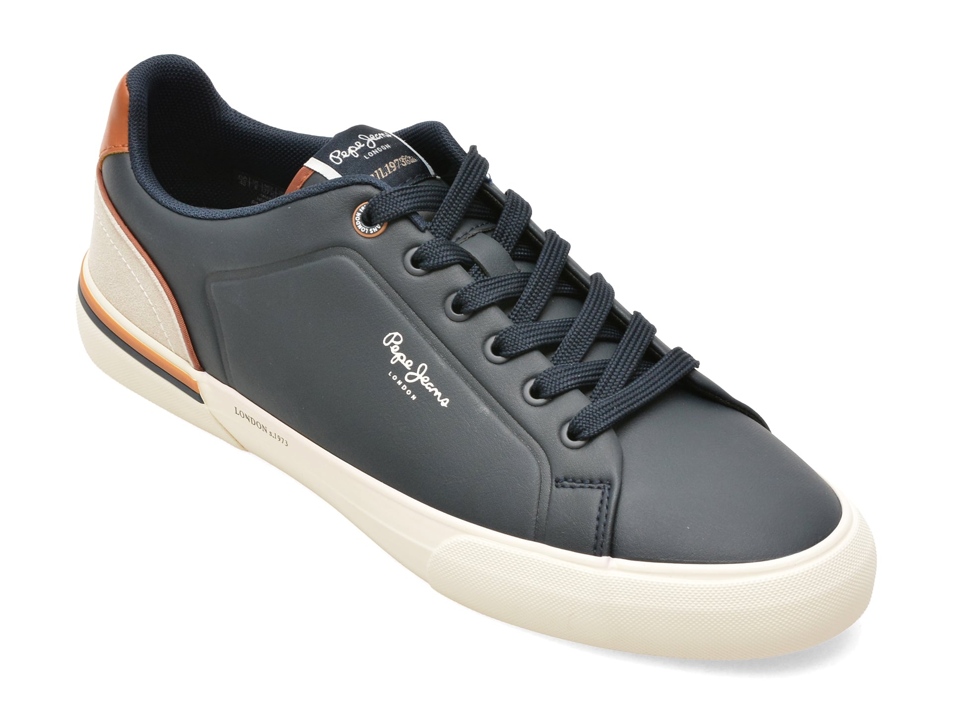 Pantofi sport PEPE JEANS bleumarin, MS30011, din piele ecologica