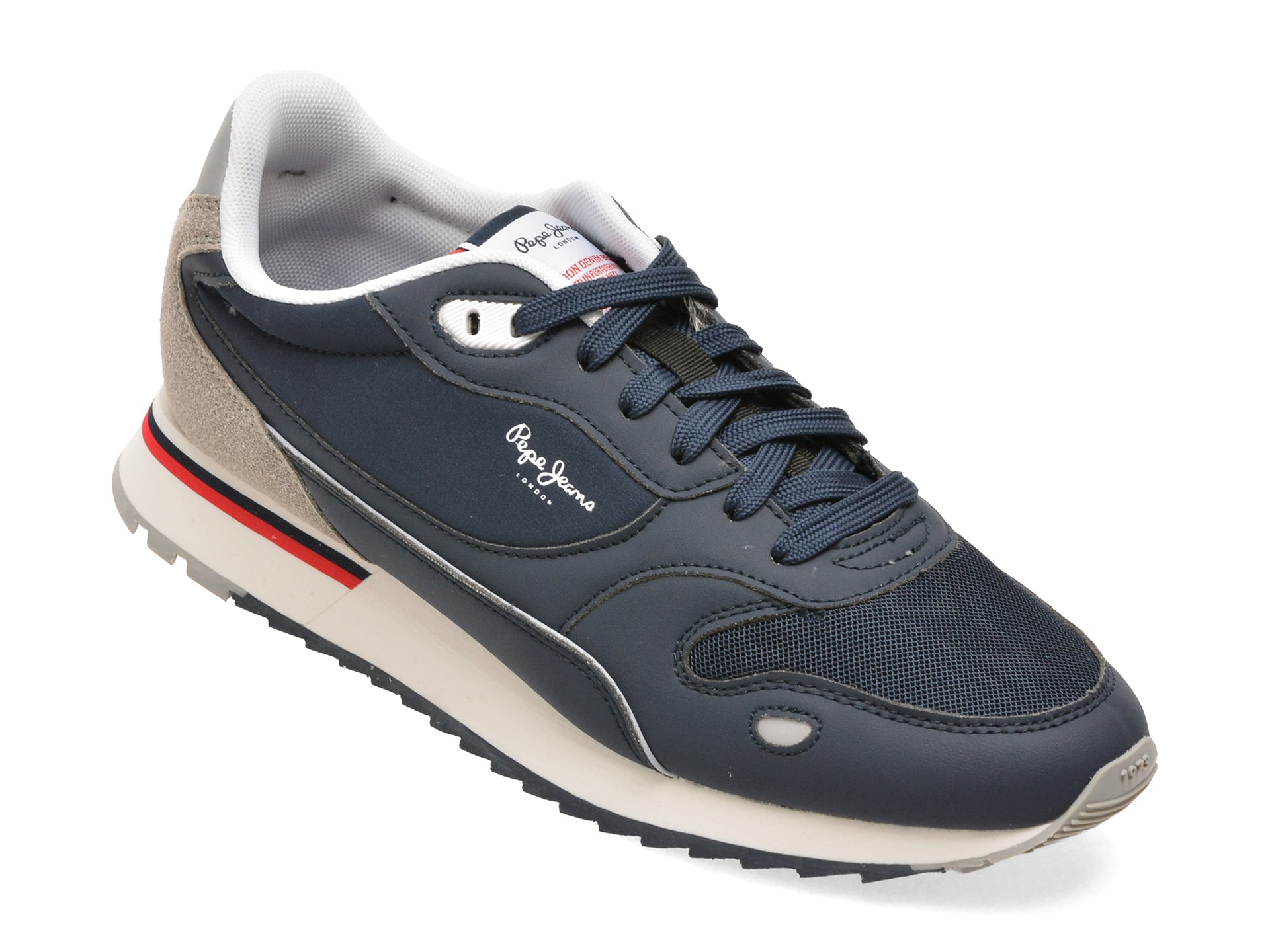 Pantofi sport PEPE JEANS bleumarin, MS40033, din piele ecologica