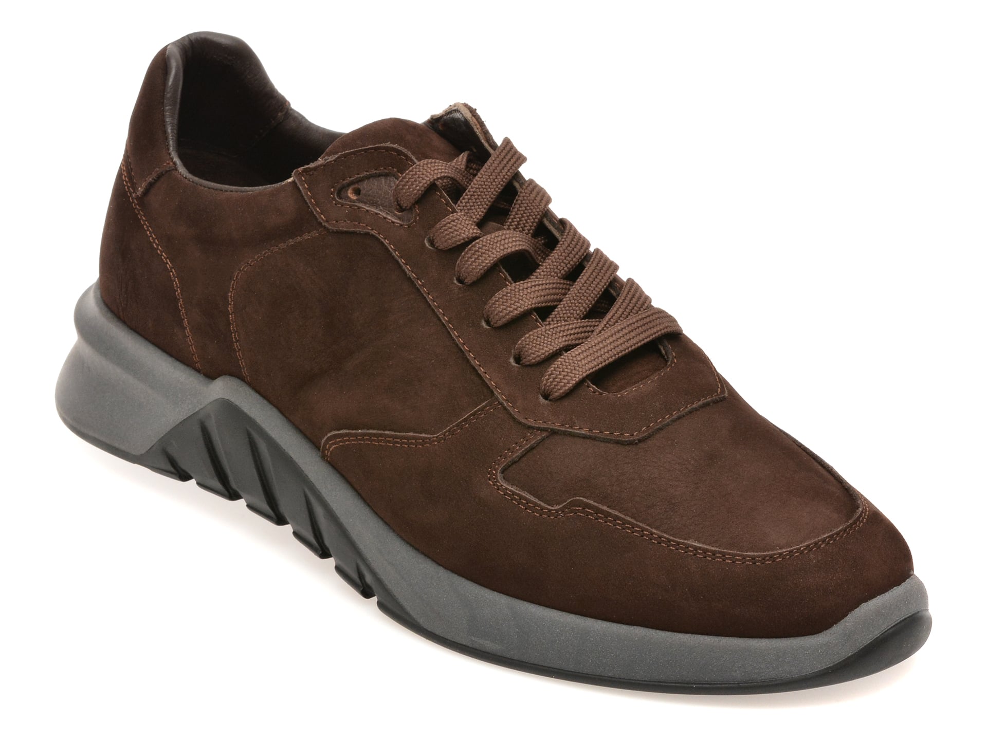 Pantofi sport RELAX maro, 2623, din piele intoarsa