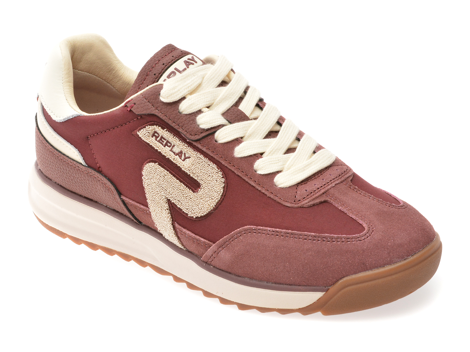 Pantofi sport REPLAY visinii, WSIC01T, din material textil si piele naturala
