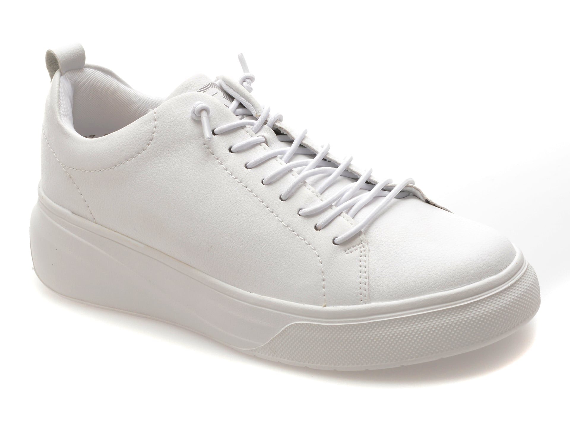Pantofi sport RIEKER albi, W2301, din piele naturala