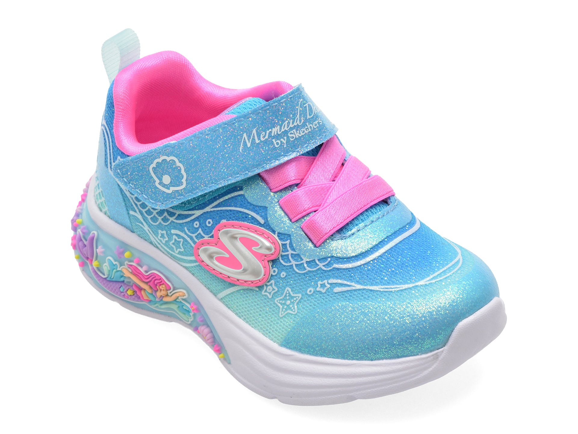 Pantofi sport SKECHERS albastri, MY DREAMERS, din material textil