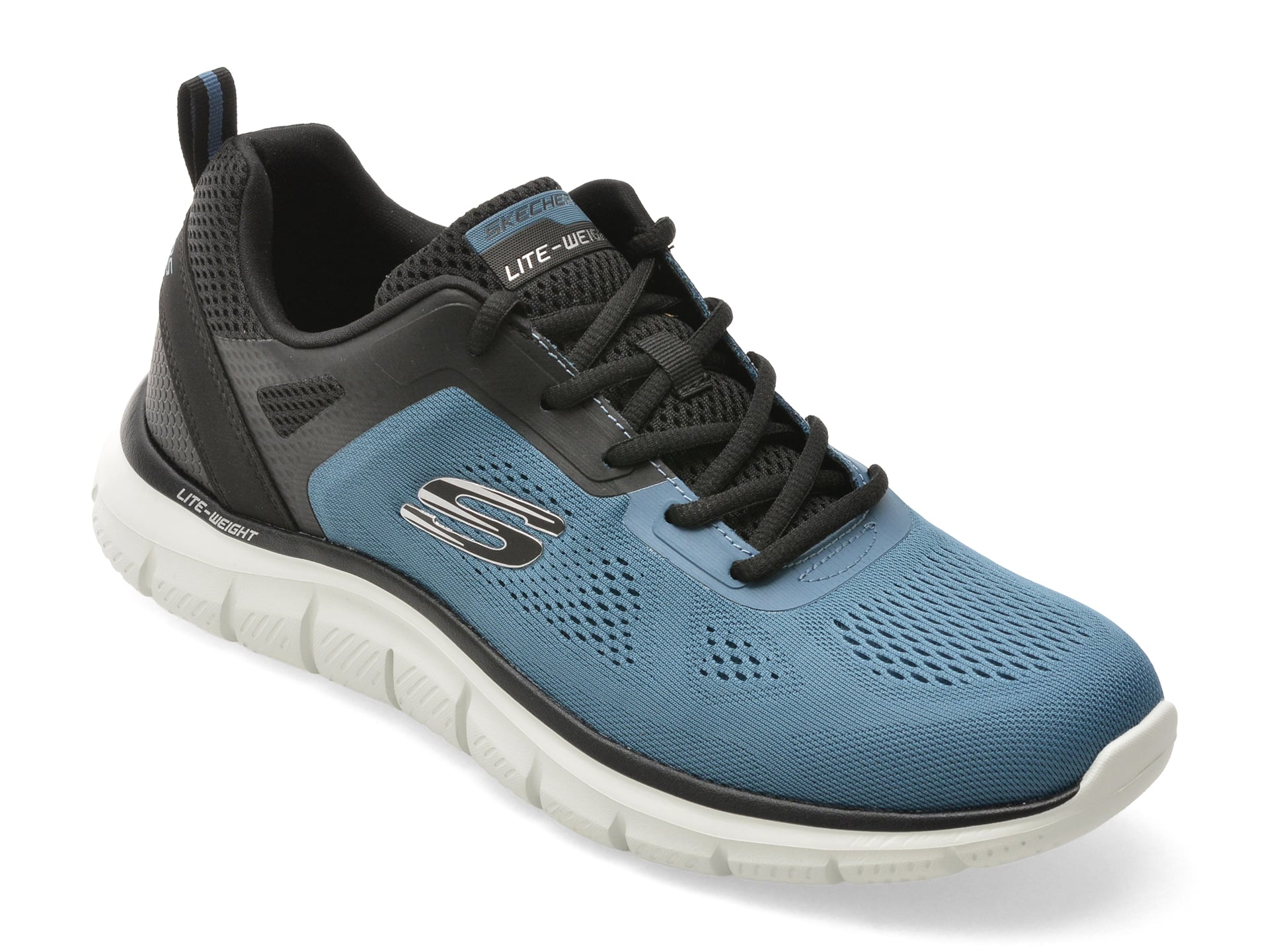 Pantofi sport SKECHERS albastri, TRACK, din material textil