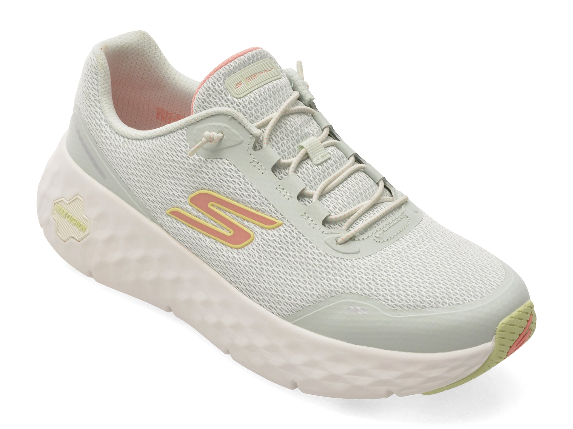 Pantofi sport SKECHERS gri, GO WALK MAX CUSHIONING FLEX, din material textil