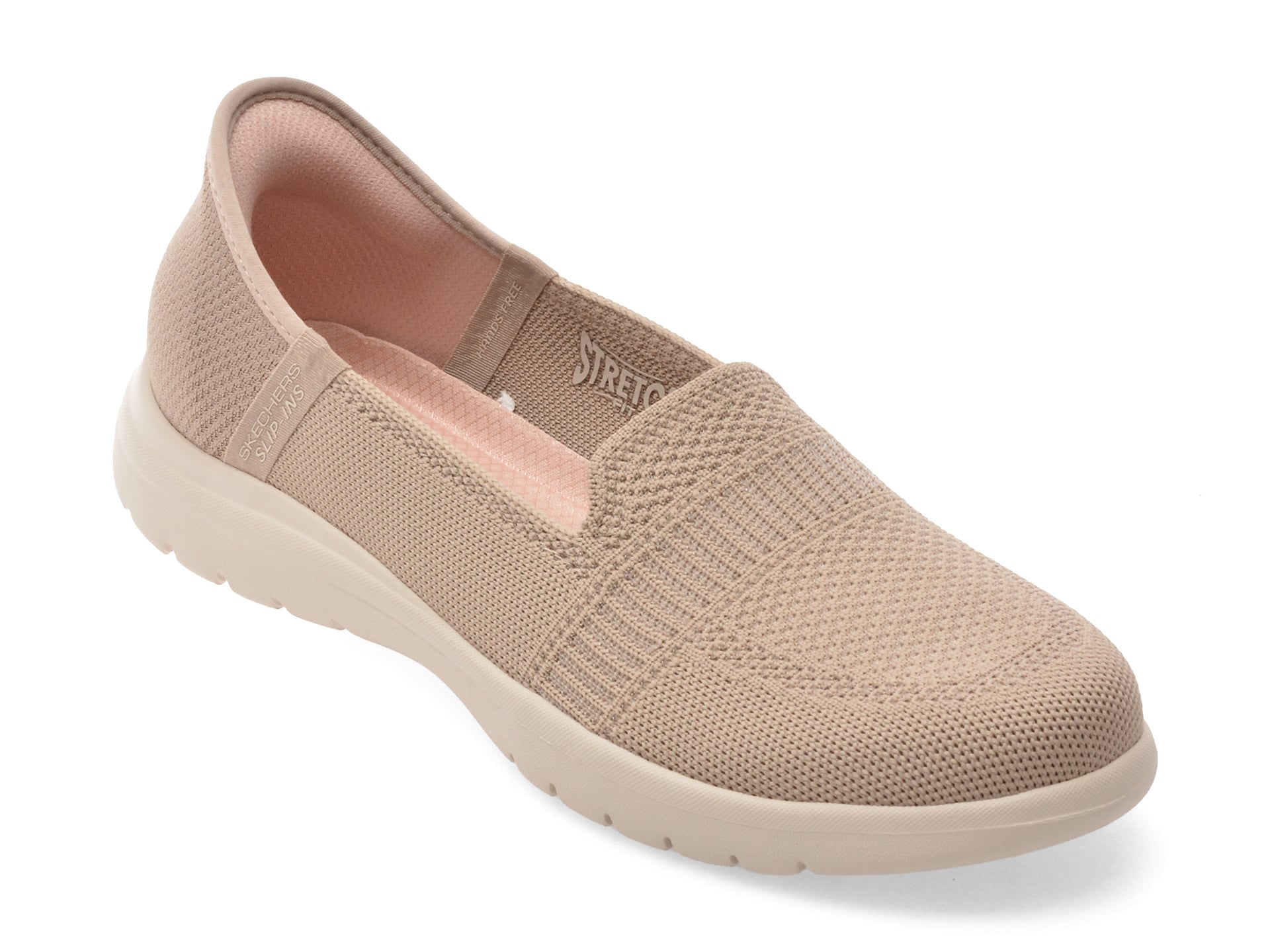 Pantofi sport SKECHERS gri, ON-THE-GO FLEX, din material textil