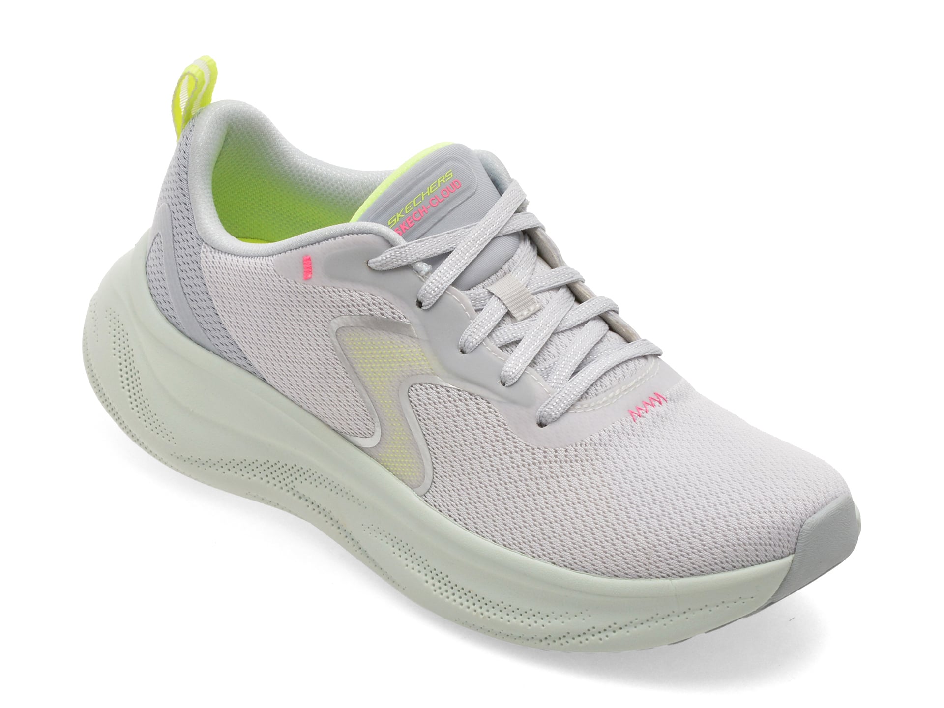 Pantofi sport SKECHERS gri, SKECH CLOUD, din material textil