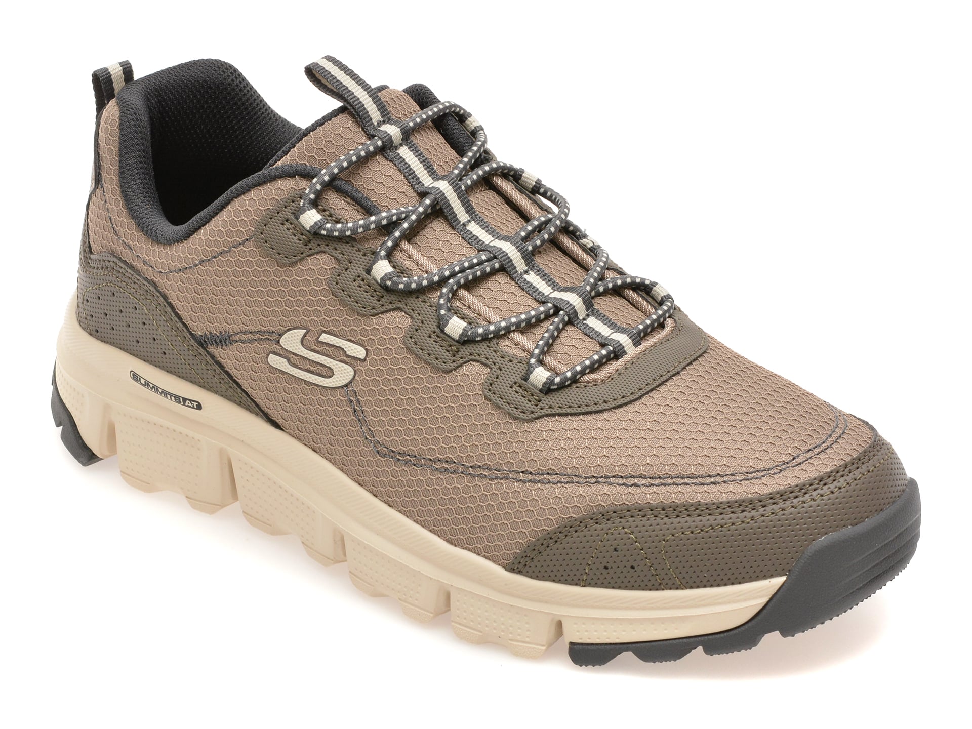 Pantofi sport SKECHERS gri, SUMMITS AT, din material textil