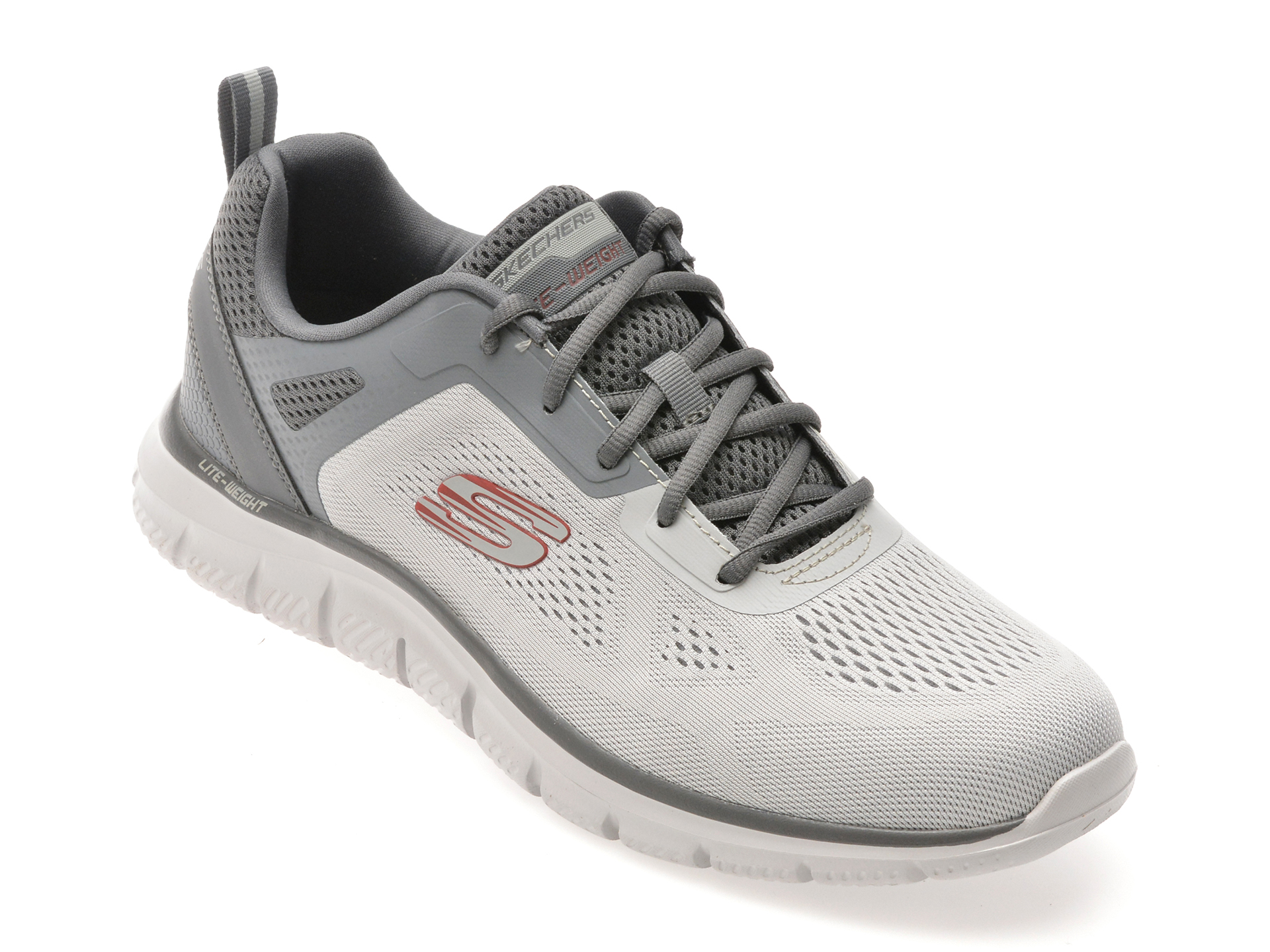 Pantofi sport SKECHERS gri, TRACK, din material textil