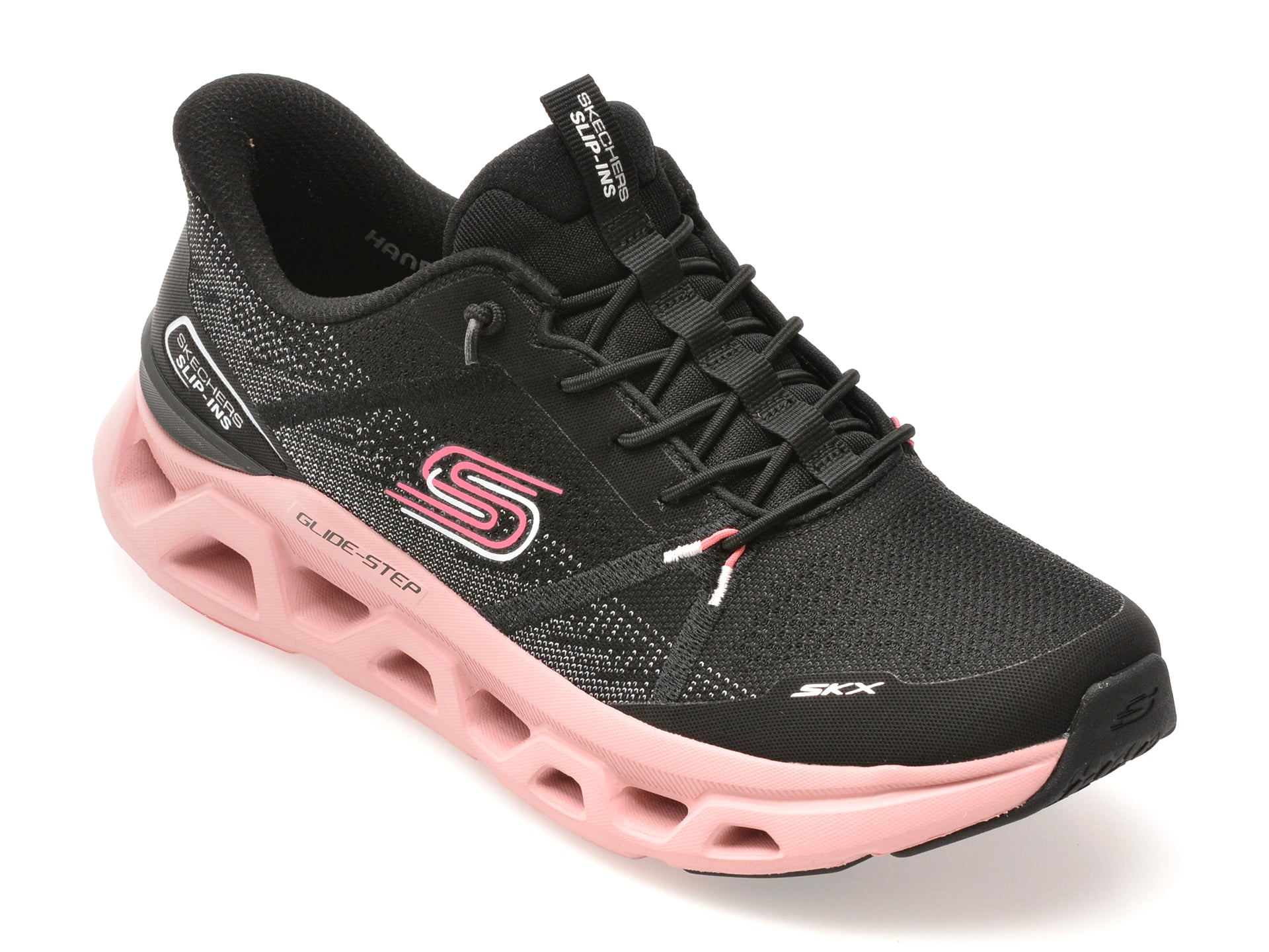 Pantofi sport SKECHERS negri, GLIDE-STEP ALTUS, din material textil