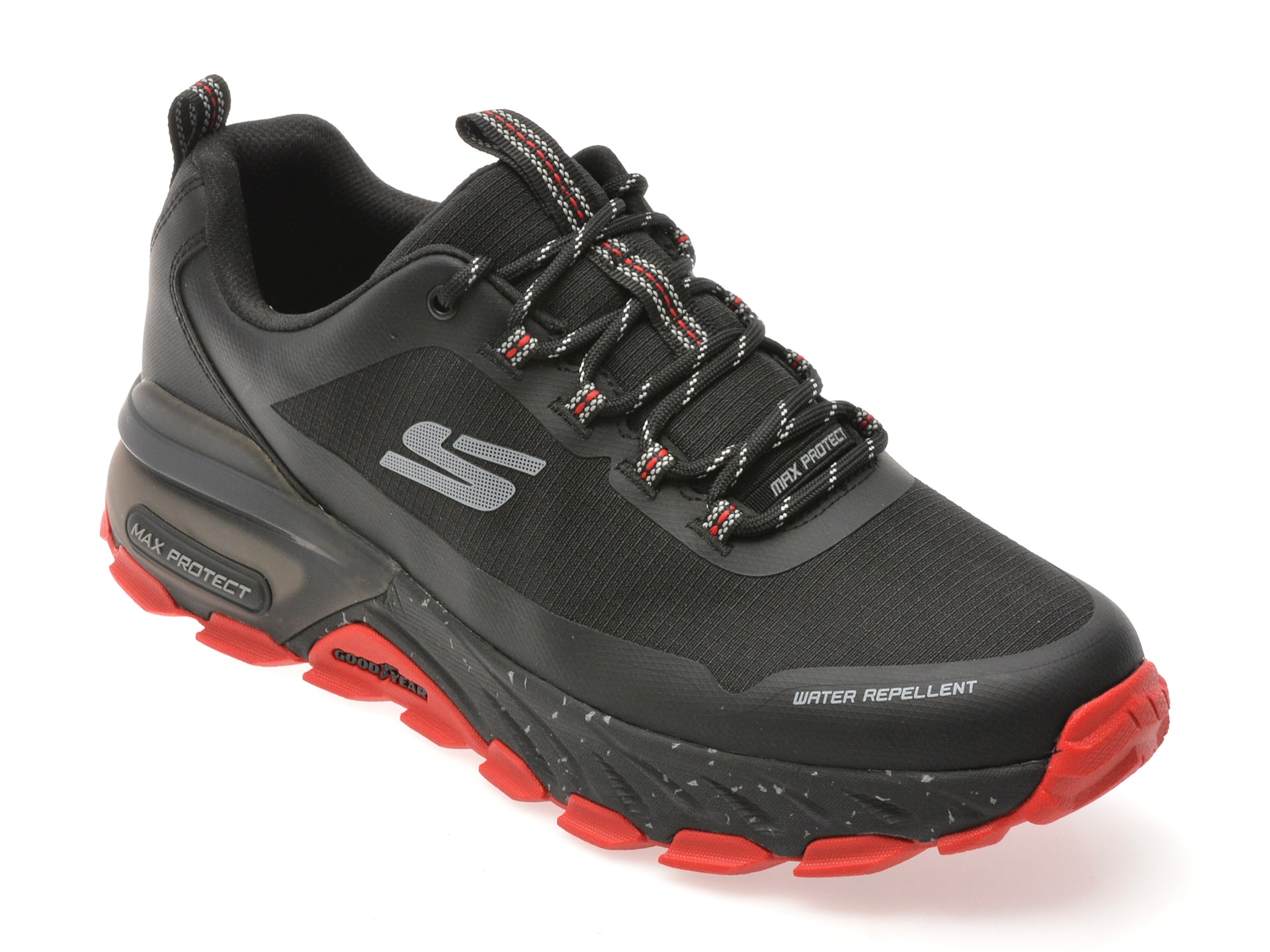 Pantofi sport SKECHERS negri, MAX PROTECT, din material textil