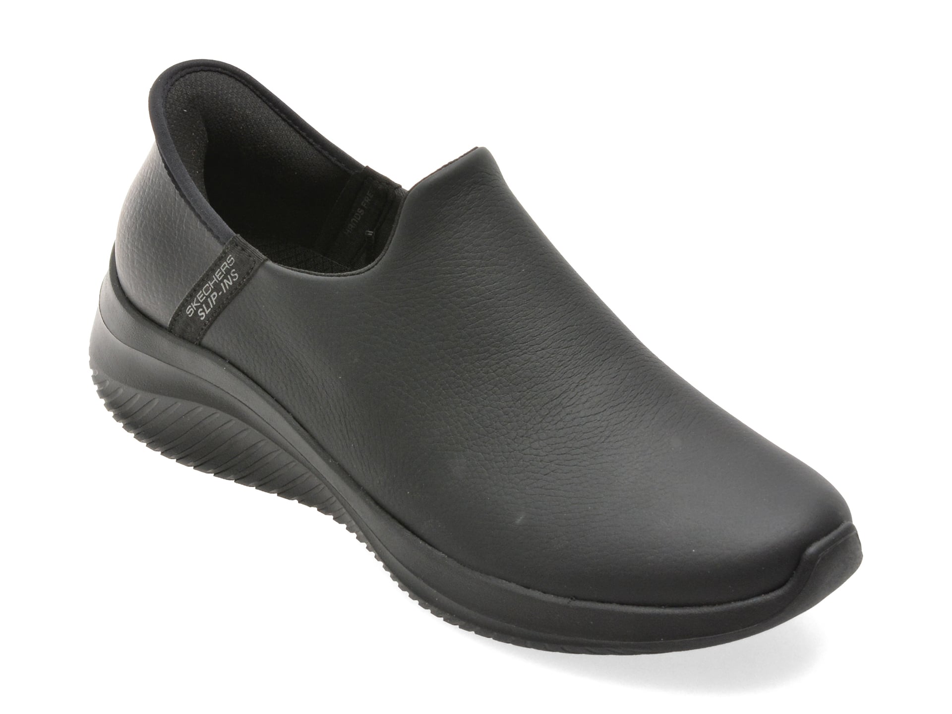 Pantofi sport SKECHERS negri, ULTRA FLEX 3.0, din piele naturala