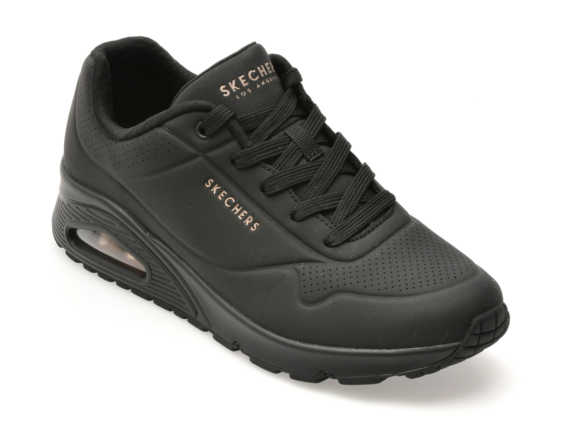 Pantofi sport SKECHERS negri, UNO, din piele ecologica