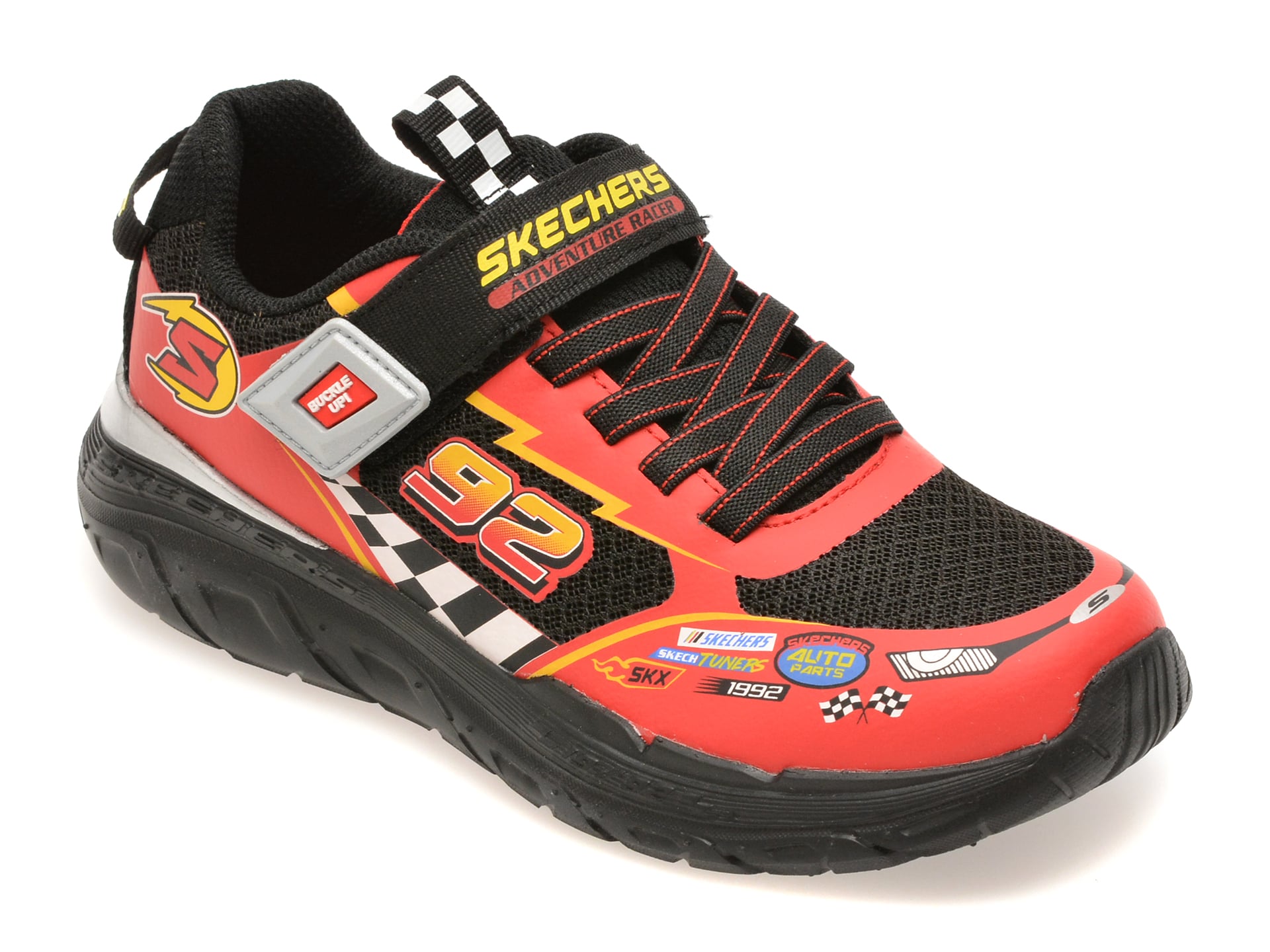 Pantofi sport SKECHERS rosii, SKECH TRACKS, din material testil