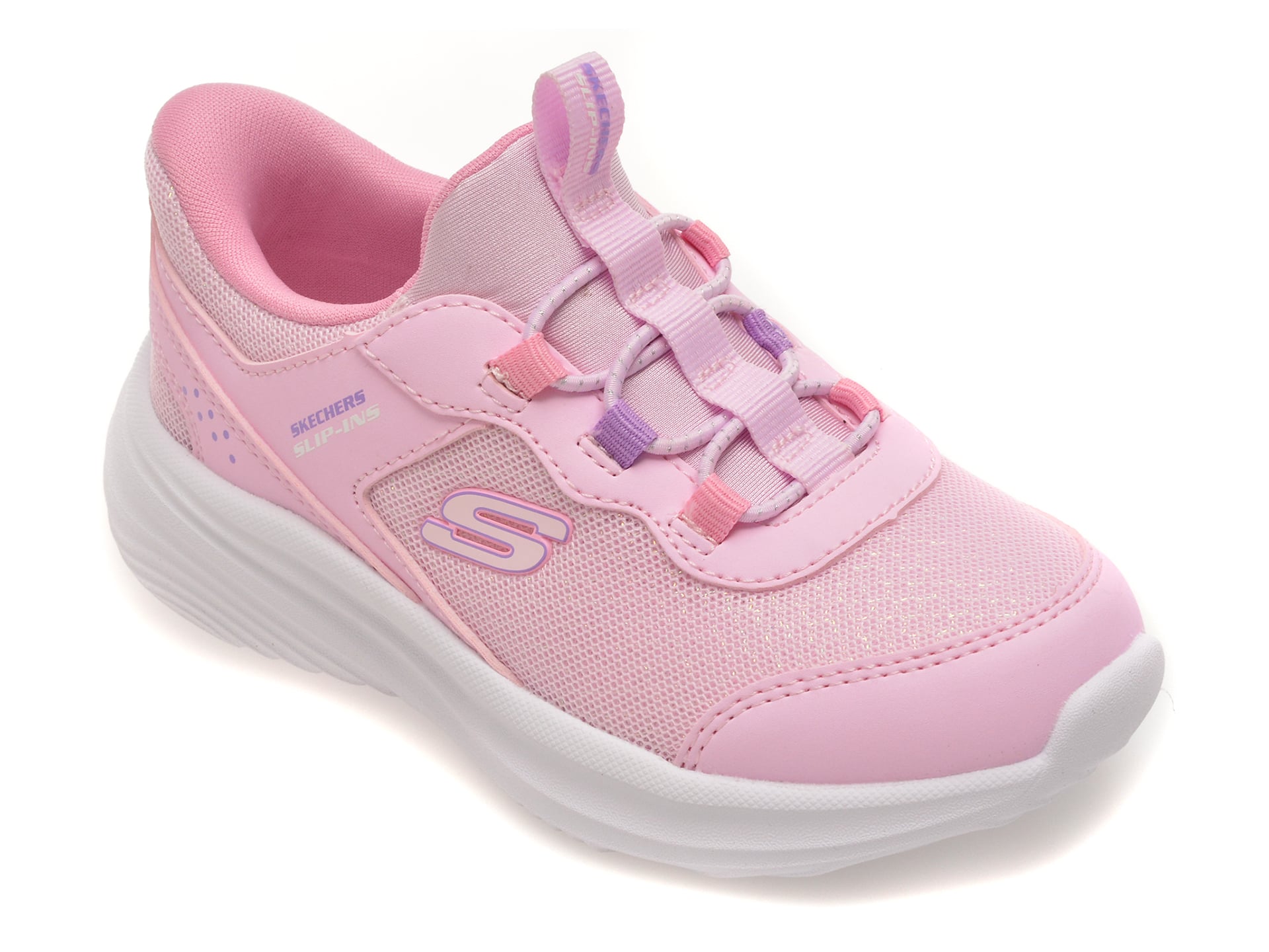Pantofi sport SKECHERS roz, BOUNDER PRO, din material textil