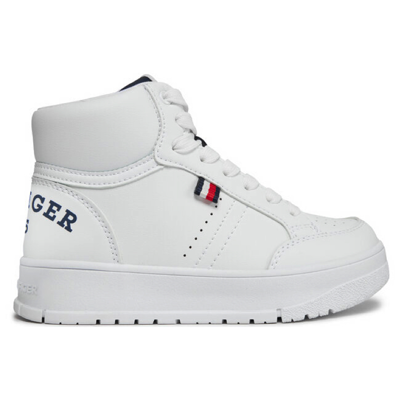 Pantofi Sport Tommy Hilfiger logo High top Lace up sneaker