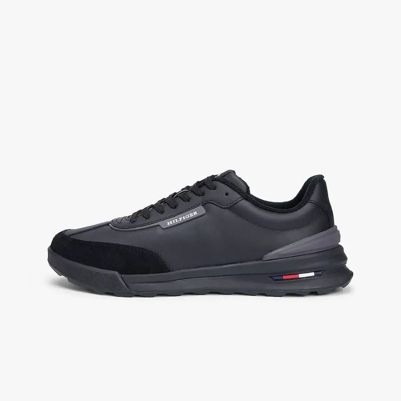 Pantofi sport Tommy Hilfiger RETRO RUNNER MIX LEATHER - poza 2