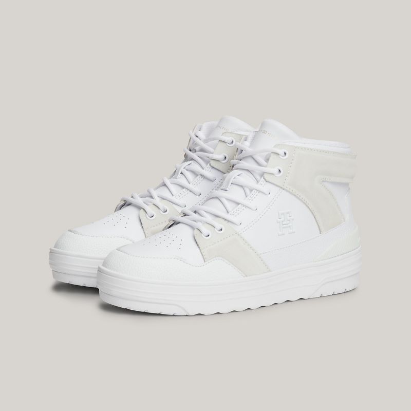 Pantofi sport Tommy Hilfiger TH BASKET SNEAKER HI - poza 3