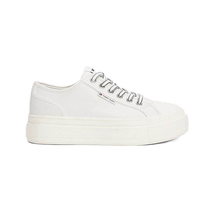 Pantofi sport Tommy Hilfiger TJW FOXING VULC LC LEATHER