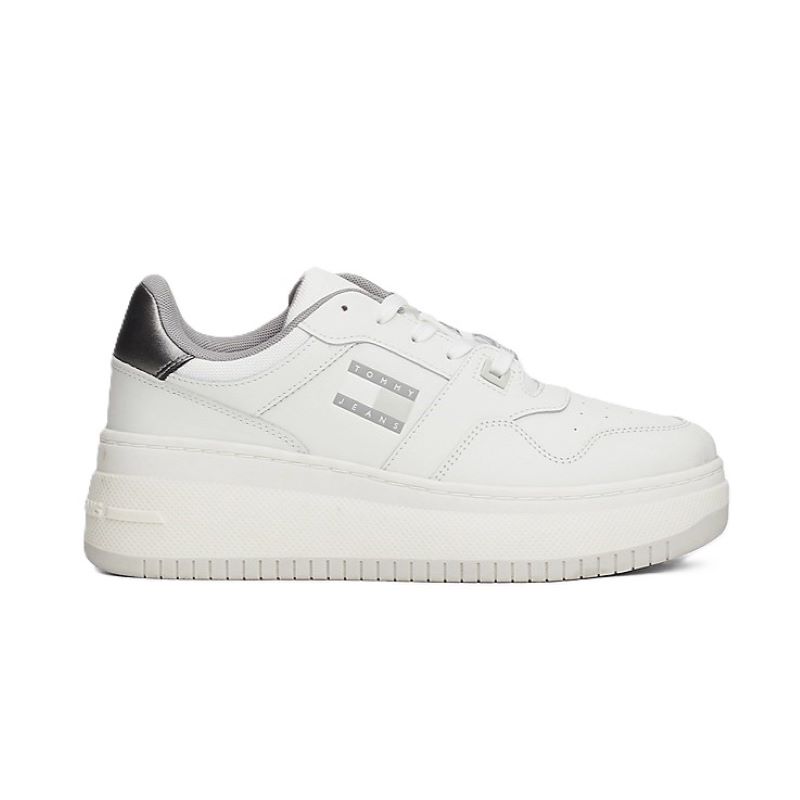 Pantofi sport Tommy Hilfiger TJW RETRO BASKET FLATFORM METAL - poza 1
