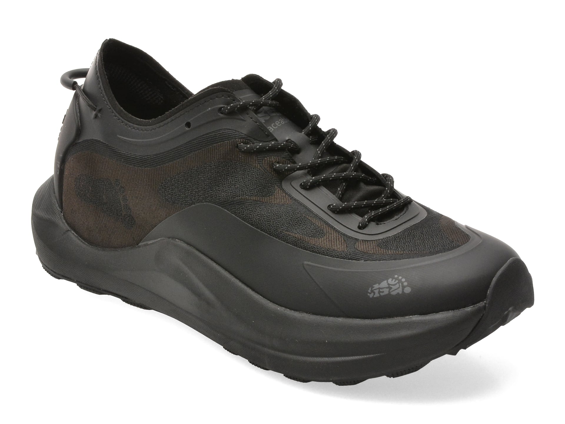 Pantofi sport TRACEABLE negri, 6665, din material textil